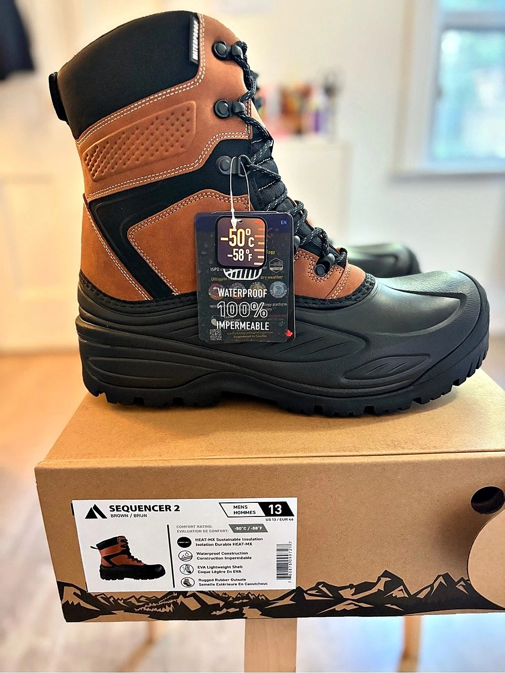 Men’s Absolute Sequencer 2 Waterproof Winter Boots US 13 NWT